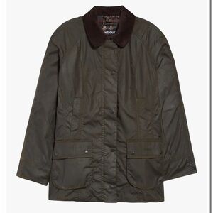 Barbour Classic Beadnell Waxed Cotton Jacket - Olive - US 12